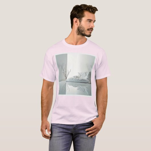 Minimalistisches Zen-Innendesign T-Shirt (Vorne ganz)