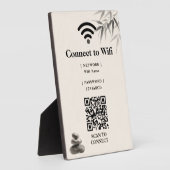 Minimalistisches Zen-Spa-WLAN-Passwort Fotoplatte (Seite)
