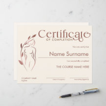 Minimalistisches Zeugnis für das Ausfüllen des Bil