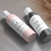 Minimalistisches Zimmer oder Sprach-Leinenflasche