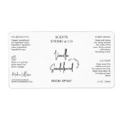 Minimalistisches Zimmer oder Sprach-Leinenflasche (Vorne)