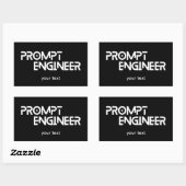 Minimalistisches Zitat des Ingenieurs Rechteckiger Aufkleber (Blatt)