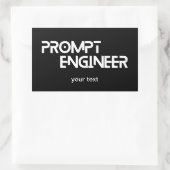 Minimalistisches Zitat des Ingenieurs Rechteckiger Aufkleber (Tasche)