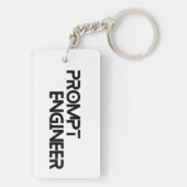 Minimalistisches Zitat des Ingenieurs Schlüsselanhänger (Rückseite)