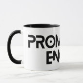 Minimalistisches Zitat des Ingenieurs Tasse (Links)