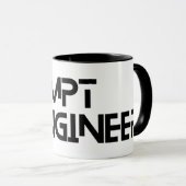 Minimalistisches Zitat des Ingenieurs Tasse (VorderseiteRechts)