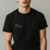 Minimalistisches Zitat "Ich bin nicht vorbei" Mann T-Shirt