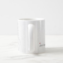 Minimalistisches Zitat Kaffeetasse