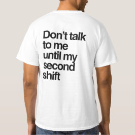 Minimalistisches Zitat Sprechen Sie nicht mit mir T-Shirt