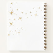 Minimalistisches Zodiac Virgo-Notebook Notizblock (Rückseite)