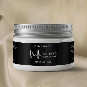 Minimalistisches Zuckerkorb Butter Jar Black Label Wasserflaschenetikett