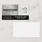 Minimalistisches Zuhause-Logo | Kommerziell Visitenkarte (Vorne/Hinten)