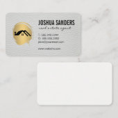 Minimalistisches Zuhause-Symbol / goldgegossene Im Visitenkarte (Vorne/Hinten)