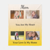 MinimalistKeepsake - Mom, You are My Heart Fleecedecke (Vorderseite)