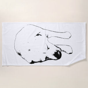 Minimallinien, Snowbird Labrador Strandtuch