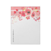 Minimalmäßig moderner Blumen Notizblock (Rotiert)