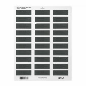 MINIMALMODERNE SCHWARZE AUF DER SCHWARZEN TYPOGRAF (Vorne)