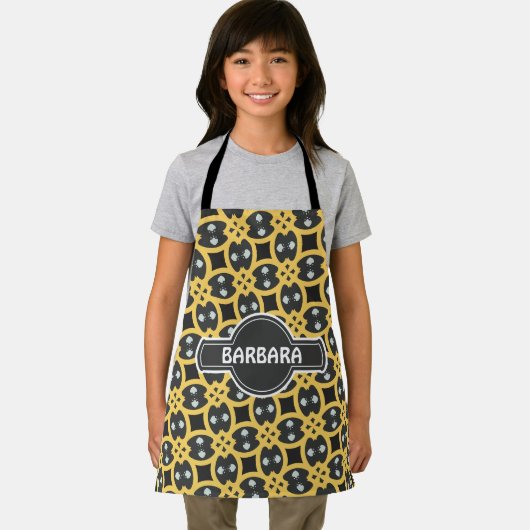 Minimalmuster in Mexiko-Gelb Schürze (Insitu)