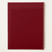 Minimalrot für Monogramm Planer (Rückseite)