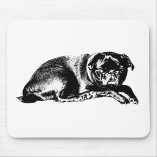 Minimalschreibtisch, kreative Stimmung Mousepad