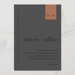 MINIMALSCHWARZ AUF SCHWARZER RUSSTYPOGRAPHIE EINLADUNG