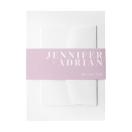 MinimalThistle Einladung Bauchband Einladungsbanderole