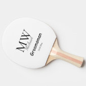 Minimalwerte für den Trauzeuge eines personalisier Tischtennis Schläger (Seitenansicht)