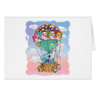 Minimäuse und großer Ballon