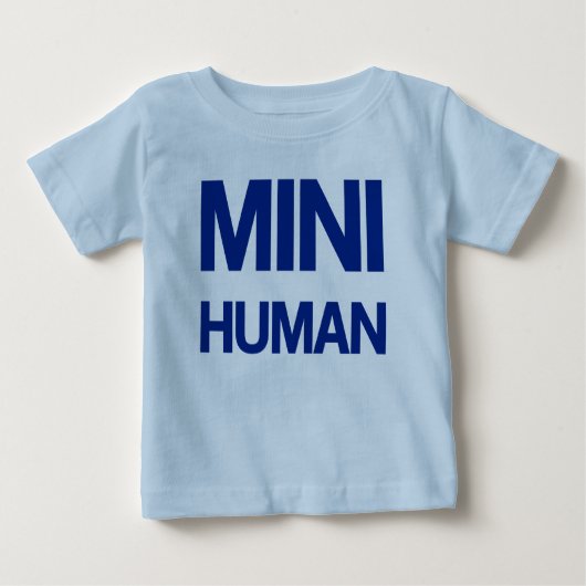 Minimensch (blau) baby t-shirt (Vorderseite)