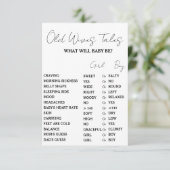 Minimliest Alte Ehefrauen Malen Baby Duschkarte Einladung (Stehend Vorderseite)