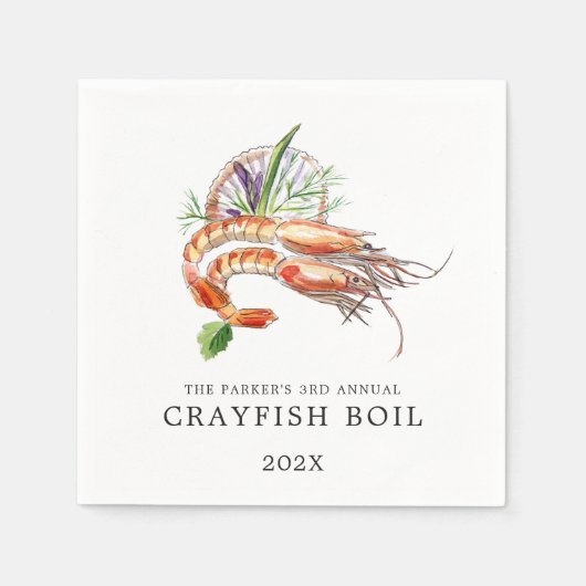 Minimum Crawfish Boil Wird Serviette (Vorderseite)