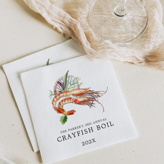 Minimum Crawfish Boil Wird Serviette
