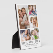 Minimum Mothers Day BEST MOM EVER Foto Collage Fotoplatte (Seite)