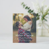 Minimum qr Code uAwg 2 Fotos Hochzeitseinladung (Stehend Vorderseite)