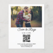 Minimum qr Code uAwg 2 Fotos Hochzeitseinladung (Rückseite)