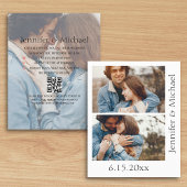 Minimum qr Code uAwg 3 Fotos Hochzeitseinladung