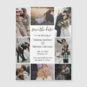 Minimum-Skript-8-Foto speichern Datums-Magneten Magnetkarte (Vorderseite)