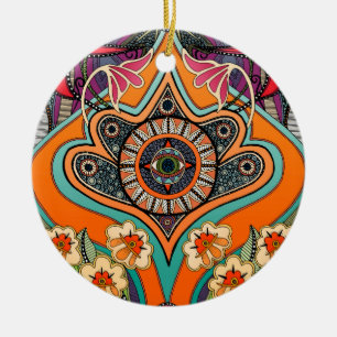 minine lila keramik ornament