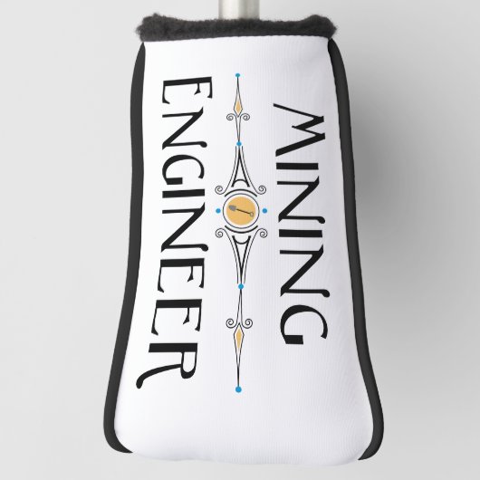 Mining Engineer Decorative Line Golf Headcover (Rotieren 90)