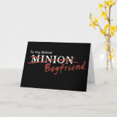 Minion Boyfriend Karte (Gelbe Blume)
