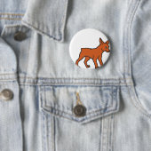 Minipinscher Cartoon rot Button (Beispiel)