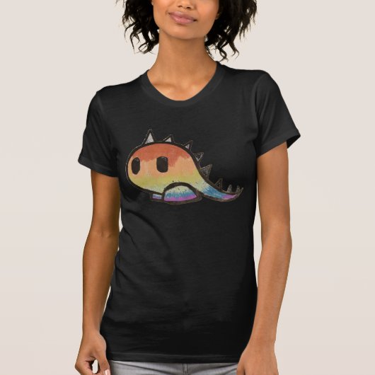 Miniregenbogendinosaurier T-Shirt (Vorderseite)
