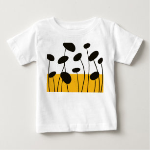Minis T-Shirt für Kinder mit Blatt-Motiv