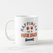 Minischnauzer-Glück Kaffeetasse (Links)