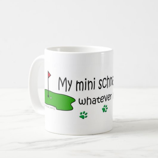 MiniSchnauzer Kaffeetasse (Vorderseite Links)