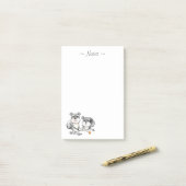 Minischnauzer-Notizblock Post-it Klebezettel (Auf Schreibtisch)