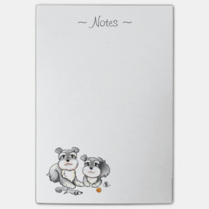 Minischnauzer-Notizblock Post-it Klebezettel