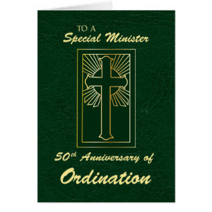 Minister 50 Jahre Jahrestag der Ordination Green