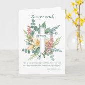 Minister Christliche Verbindung mit Wildblumen Karte (Gelbe Blume)