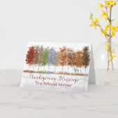 Minister Erntedank Religious Sessings Karte (Gelbe Blume)